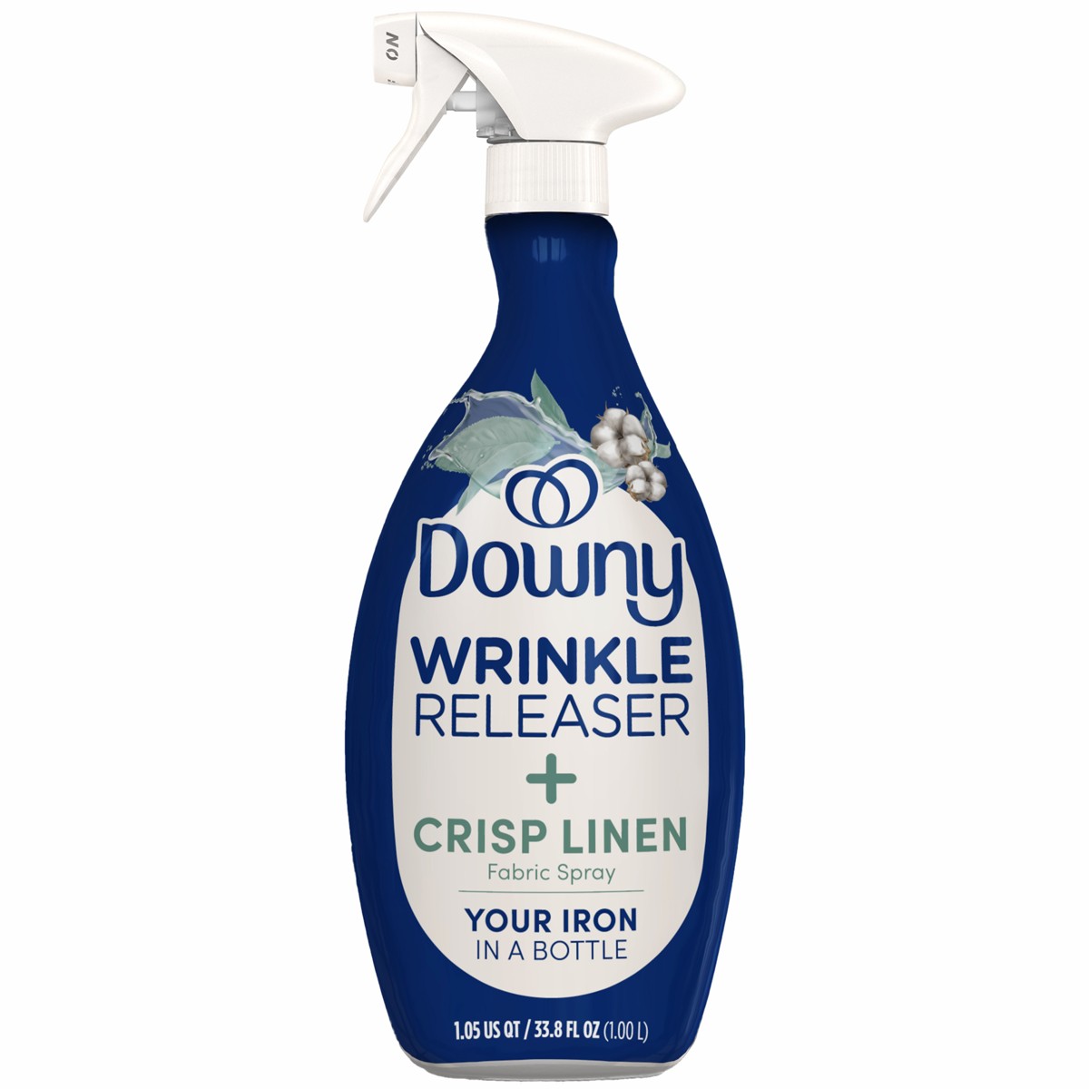 Downy Crisp Linen Wrinkle Releaser Spray de 1 L, spray quita arrugas para ropa