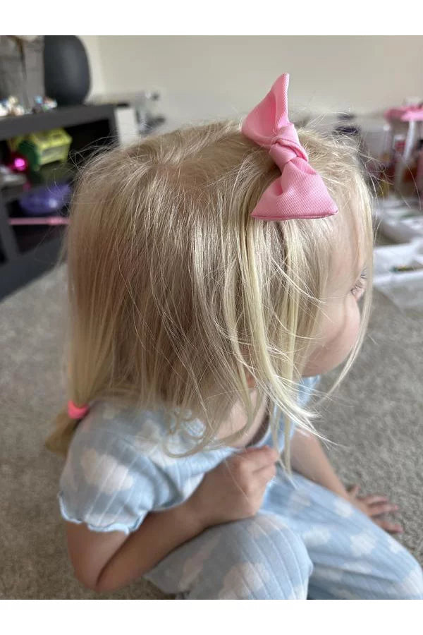 Bow Hair Clips - 6pk