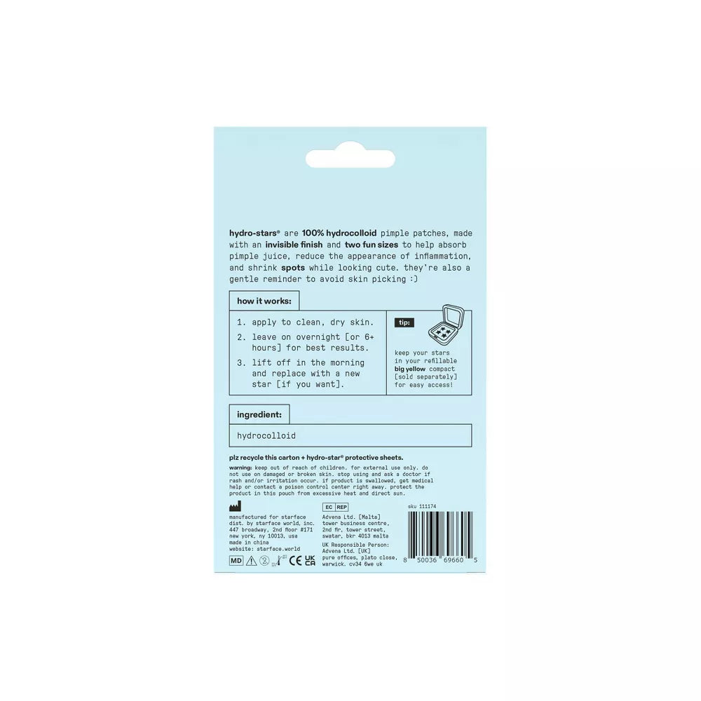 Starface Hydro-Stars Clear Facial Pimple Patch Refill - 32ct