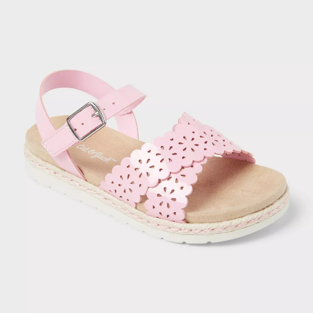 Sandalias niña toddler Cat and Jack Brenner rosas con hebilla