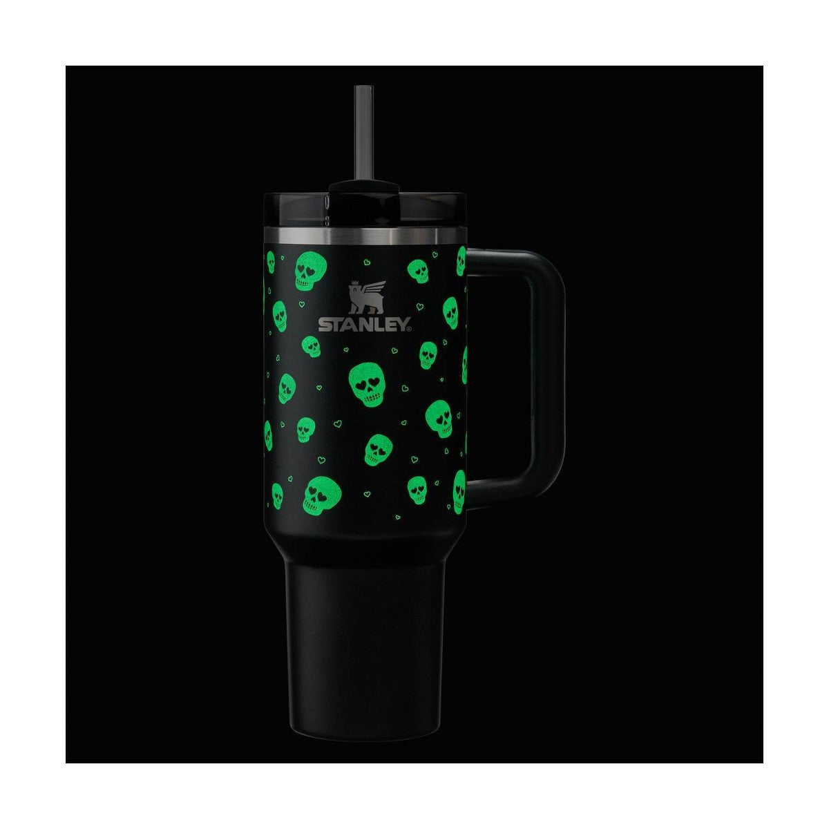 Stanley Sweetheart Skulls de 40 oz con calaveras y corazones brillando en la oscuridad #tamaño_1183 ml / 40 oz