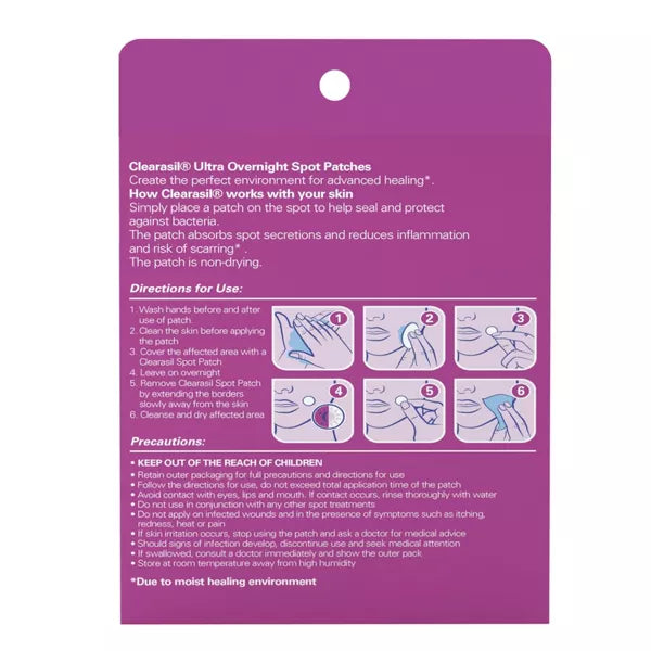 Clearasil Rapid Rescue Healing Spot Patches 18ct