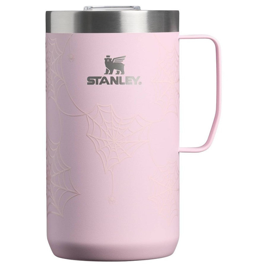Taza térmica Stanley Stay Hot Mug Pink Sugar Spider Webs de 710 ml con asa #color_STA Pink Sugar Spider Webs
