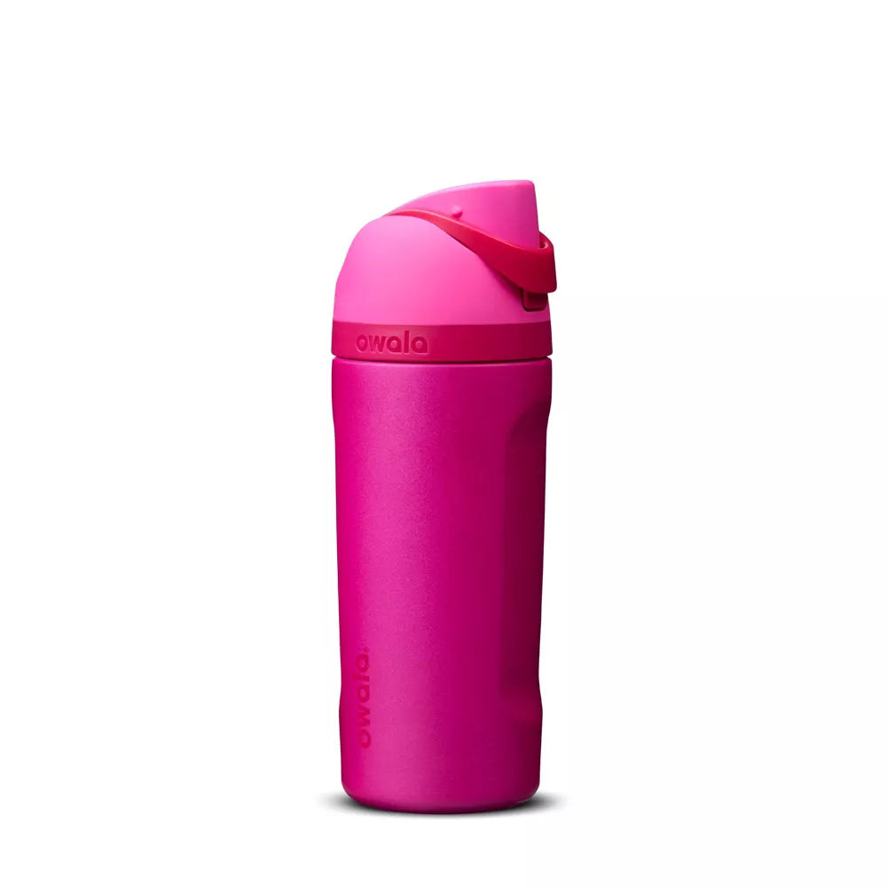 Owala Kids FreeSip 16 oz botella infantil rosa con popote #color_OWA Read My Lips