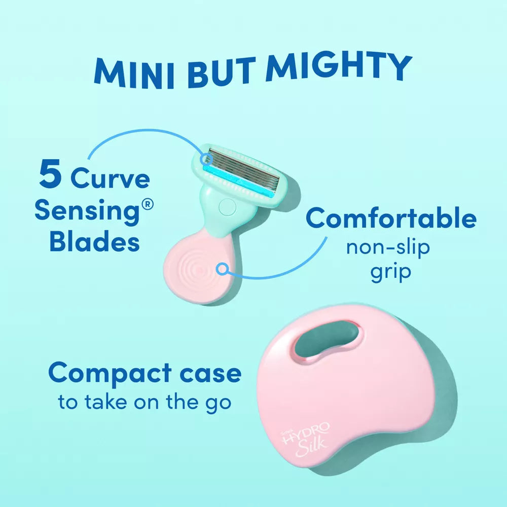 Hydro Silk Mini Razor and Travel Case
