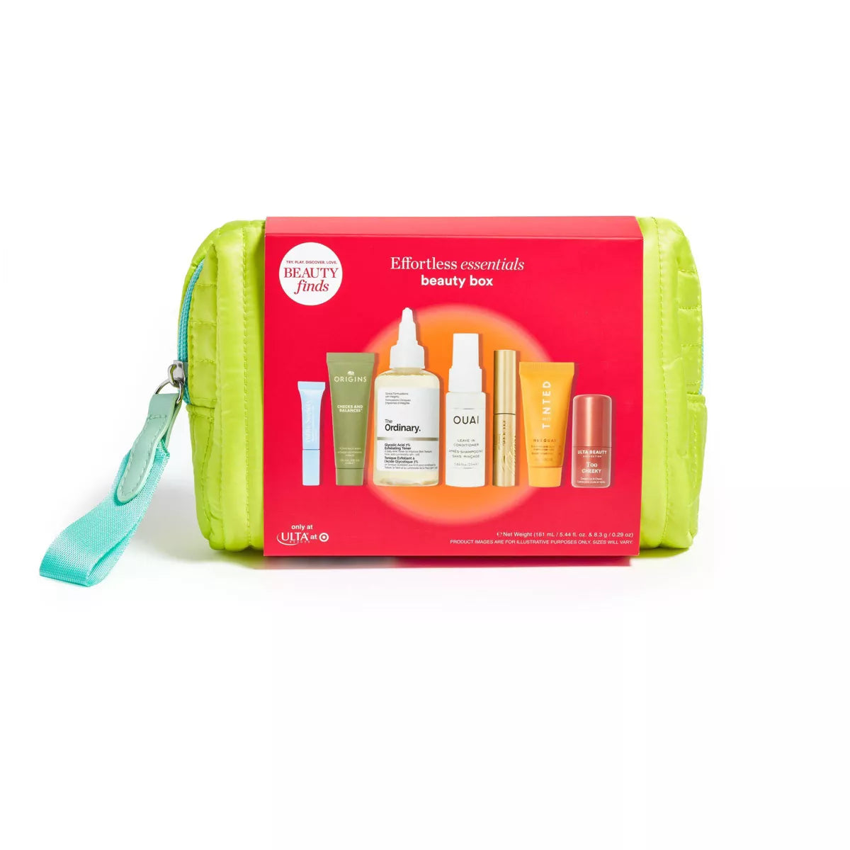 Effortless Essentials Exlcusive Spring & Summer Beauty Kit with Reusable Makeup Bag - 8 pc