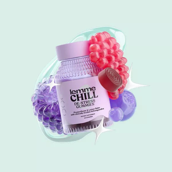 Lemme Chill De-Stress Ashwagandha Vegan Gummies