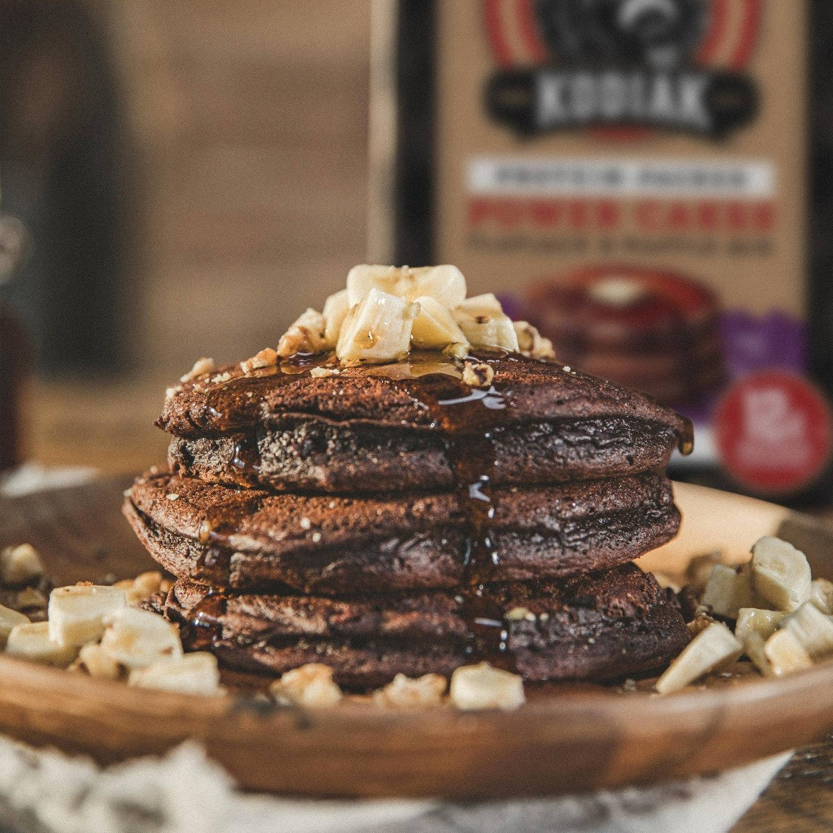 Kodiak Power Cakes Dark Chocolate - 18 oz imagen 2 #sabor_Dark Chocolate - 18 oz