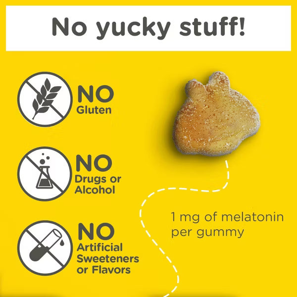 Zarbee’s Kids Gomitas de Melatonina 1 mg para Niños 50