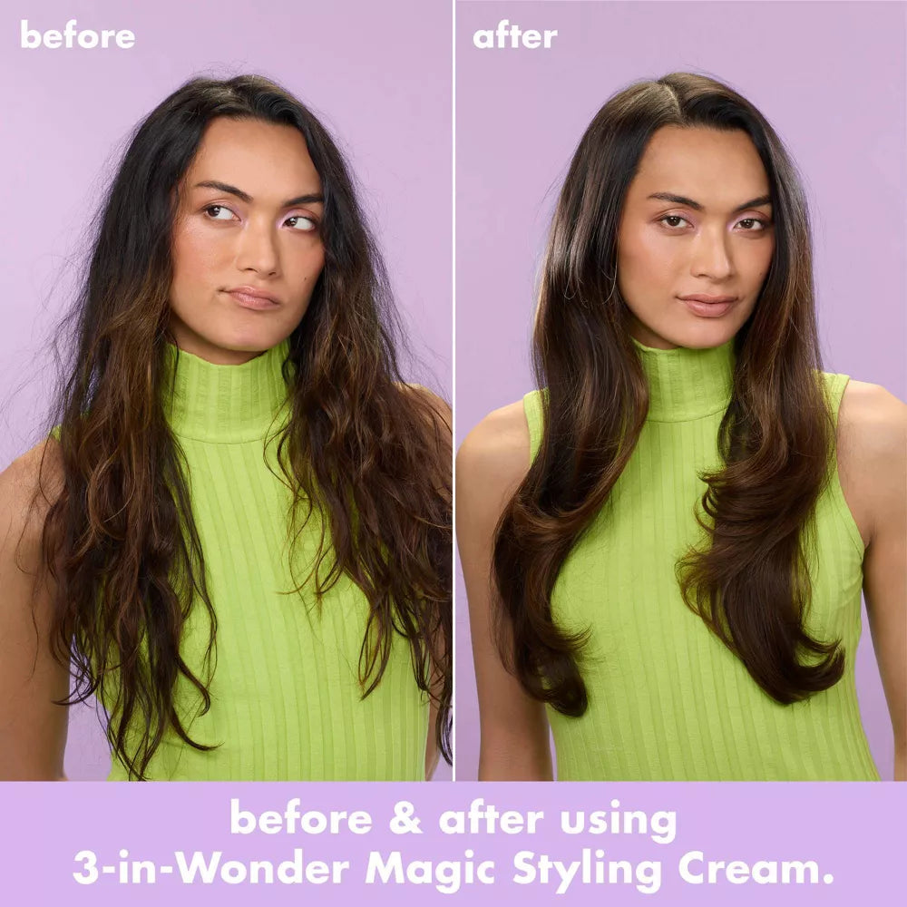 Hair 3-in-Wonder Magic Styling Cream - Fijación flexible + Sedoso + Rizos definidos