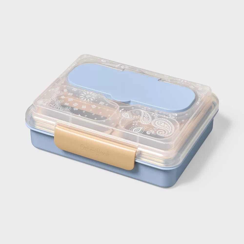 Stainless Steel Bento Lunch Box Cat & Jack libre de BPA para lunch escolar #color_CJ Western