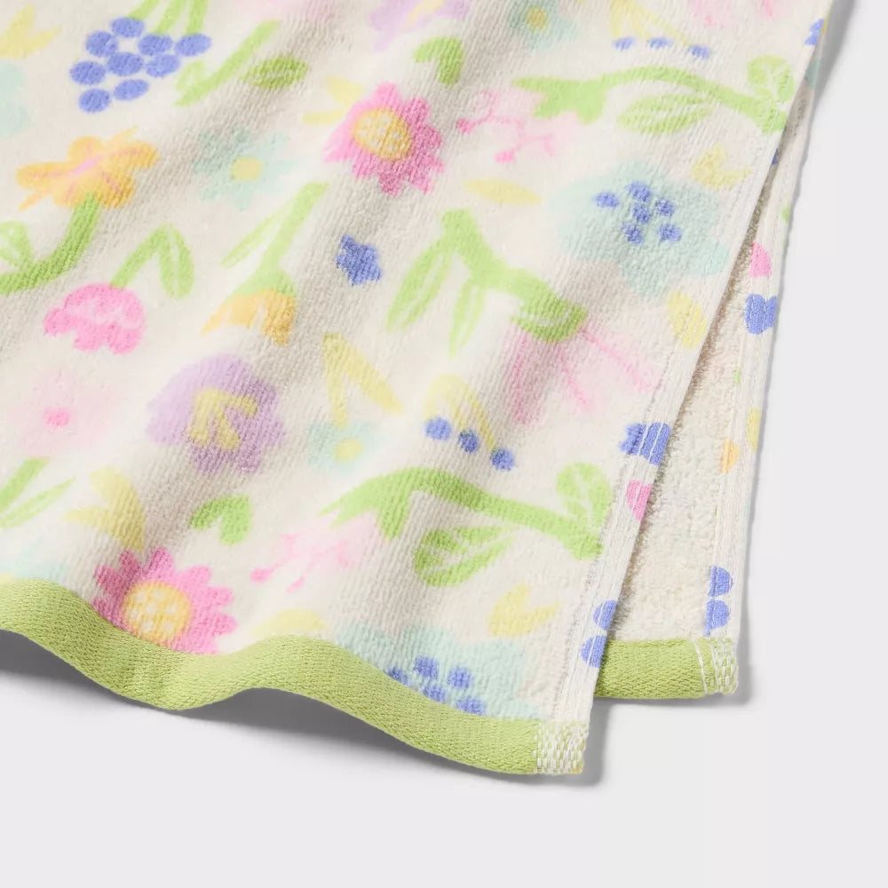 2pk Easter Floral Hand Towel Set