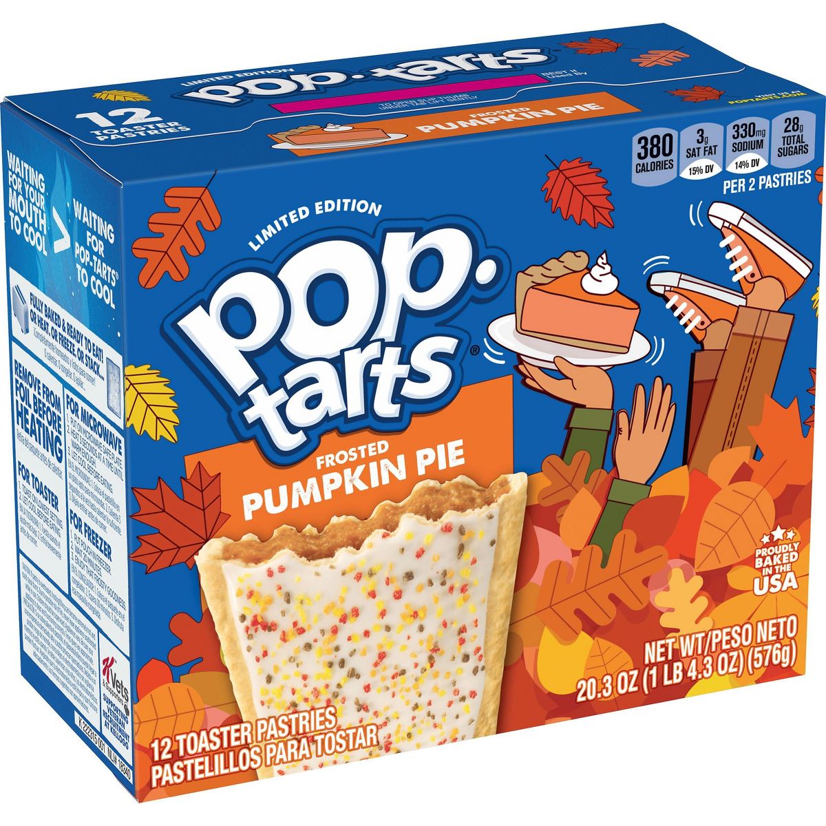 Frosted Pumpkin Pie Filling Toaster Pastries - 20.3oz/12ct