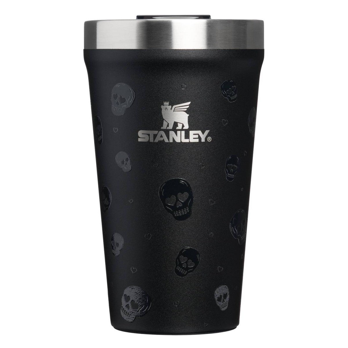 Vaso térmico Stanley Everyday Tumbler Sweetheart Skulls de 473 ml en vista frontal #color_STA Sweetheart Skulls