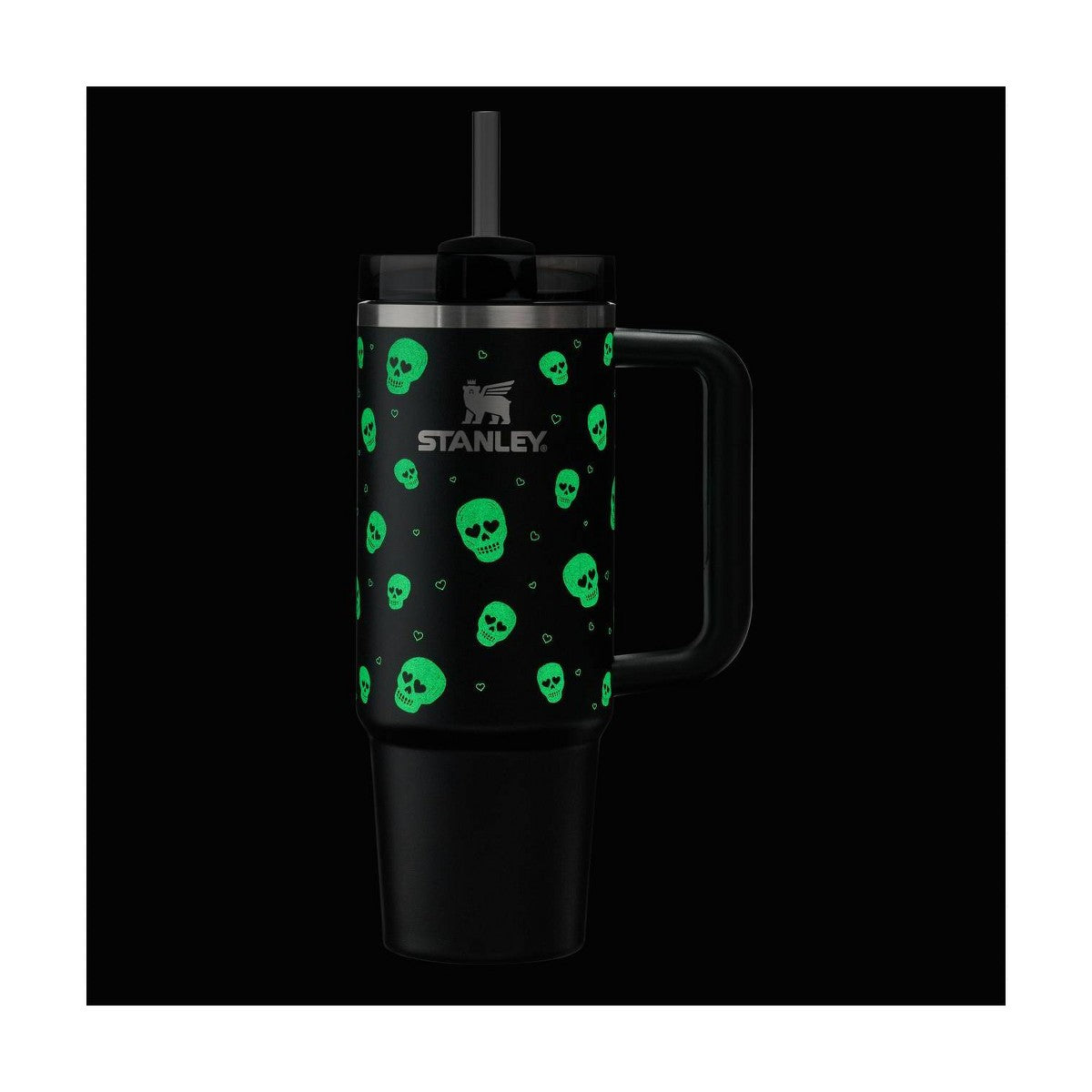 Stanley Sweetheart Skulls de 30 oz con calaveras y corazones brillando en la oscuridad #tamaño_887 ml / 30 oz