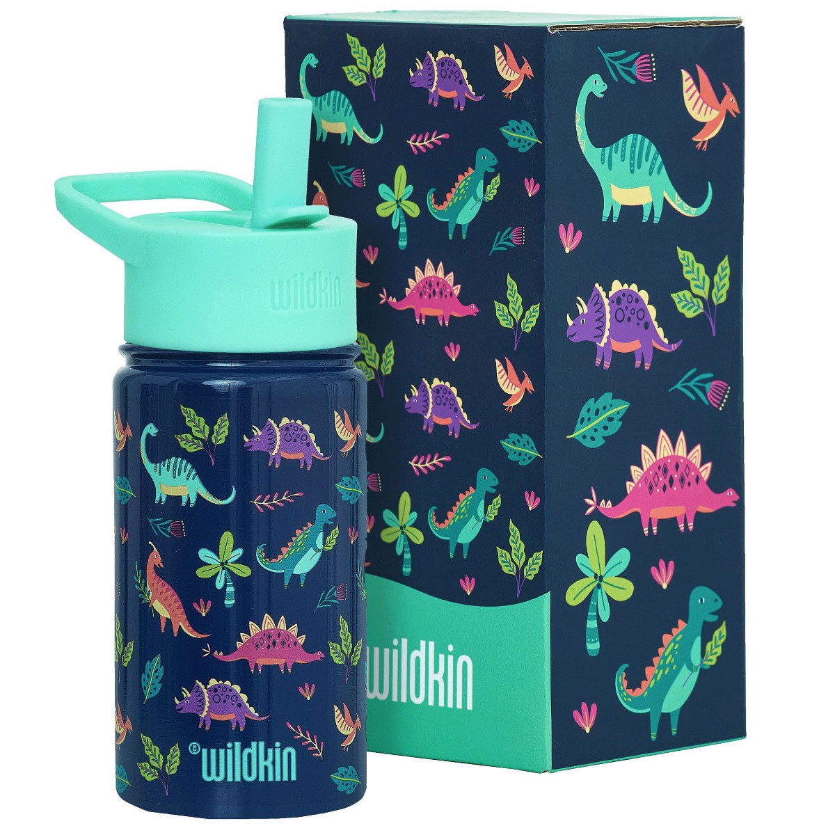 Botella térmica infantil Wildkin 14 oz diseño Dino Pals #color_WIK Dino Pals