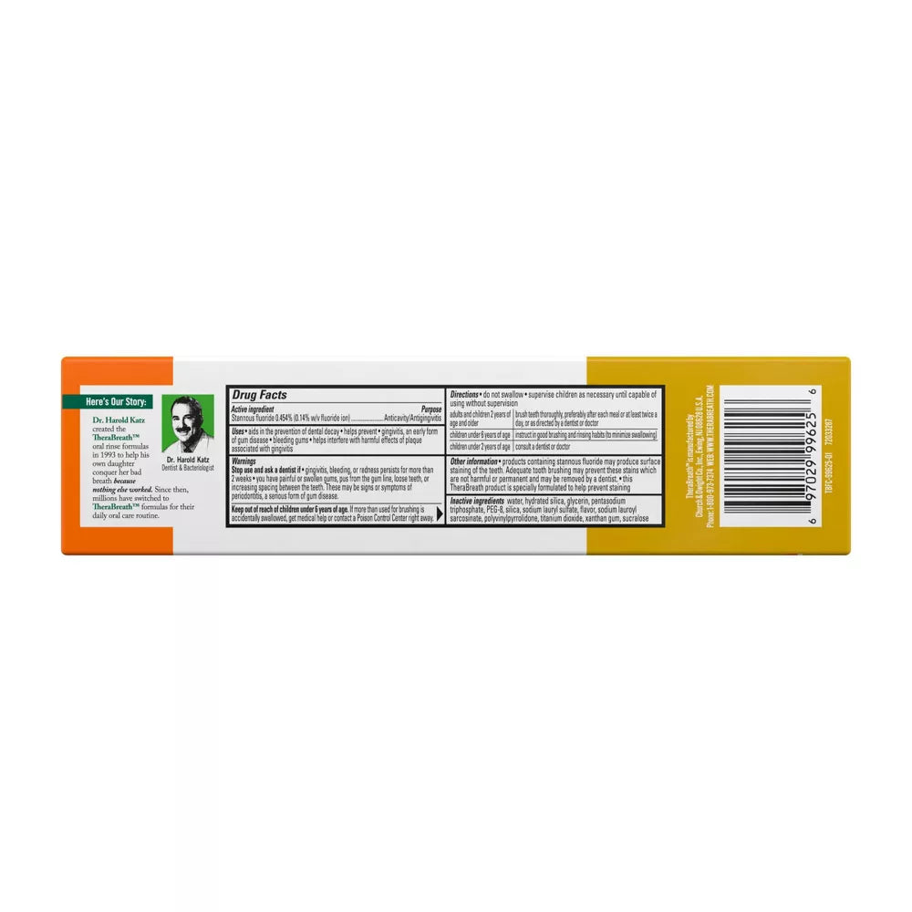 pasta dental TheraBreath Deep Clean Fresh Mint