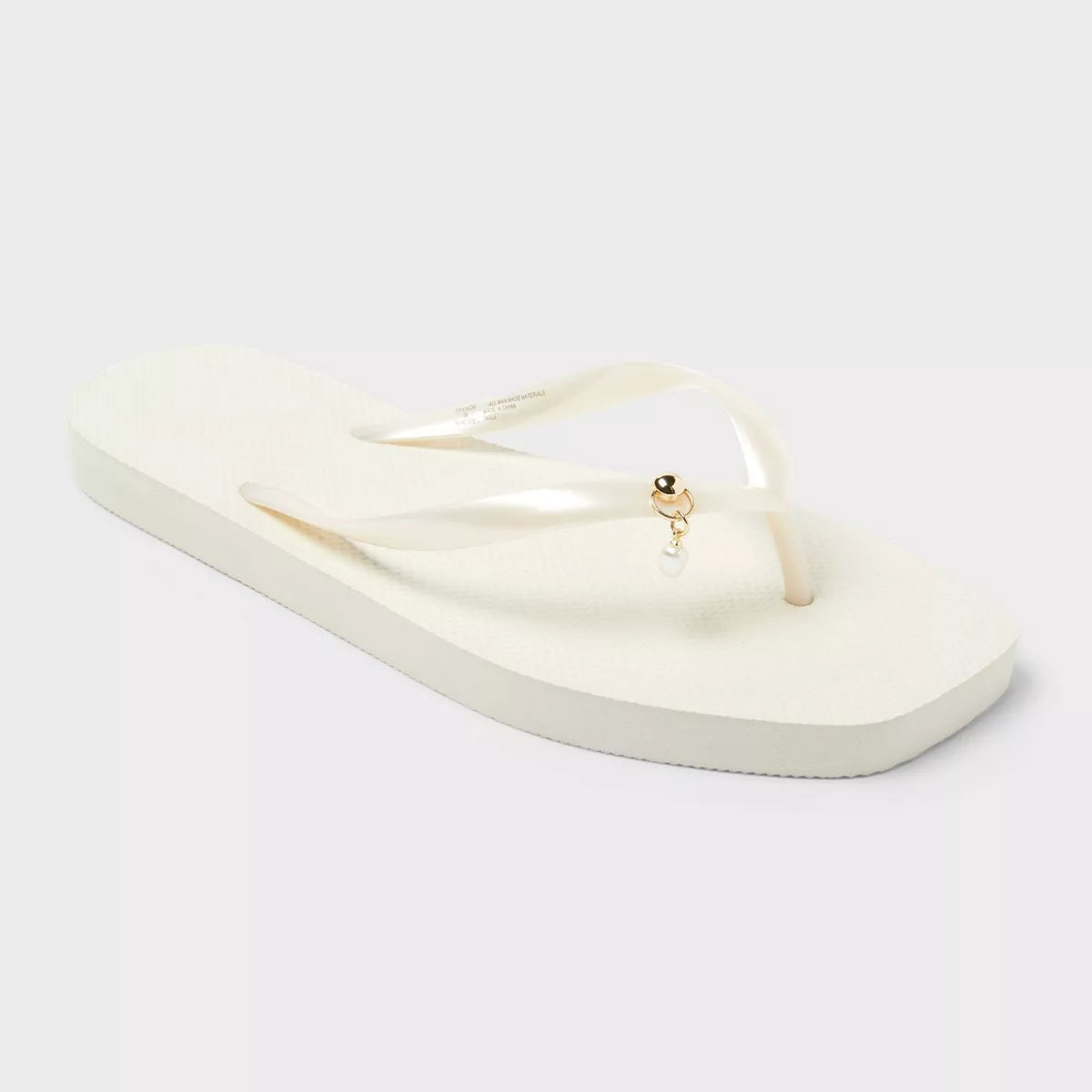 Women's Palmer with Charm Square Toe Flip Flops - Shade & Shore