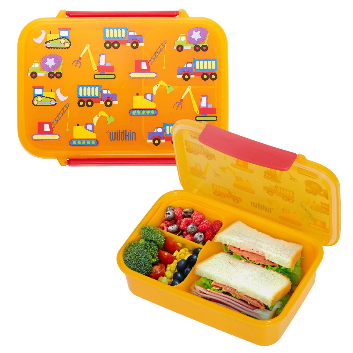 Contenedor bento infantil Wildkin diseño Under Construction #color_WIK Under Construction