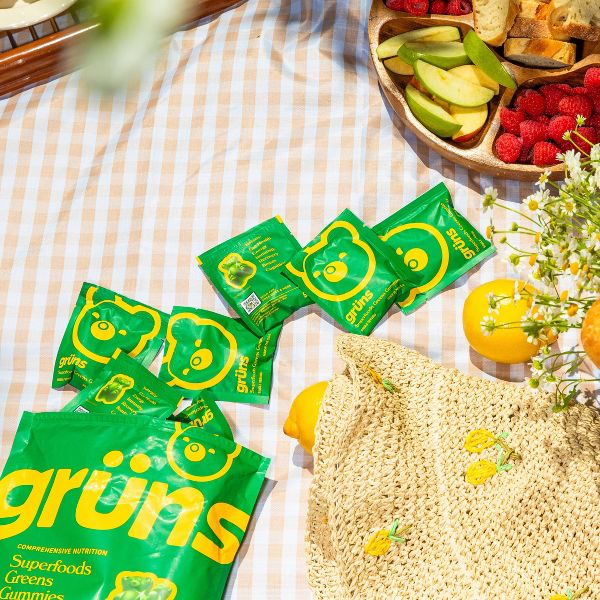 Grüns Adult Low Sugar Superfoods Greens Gummies