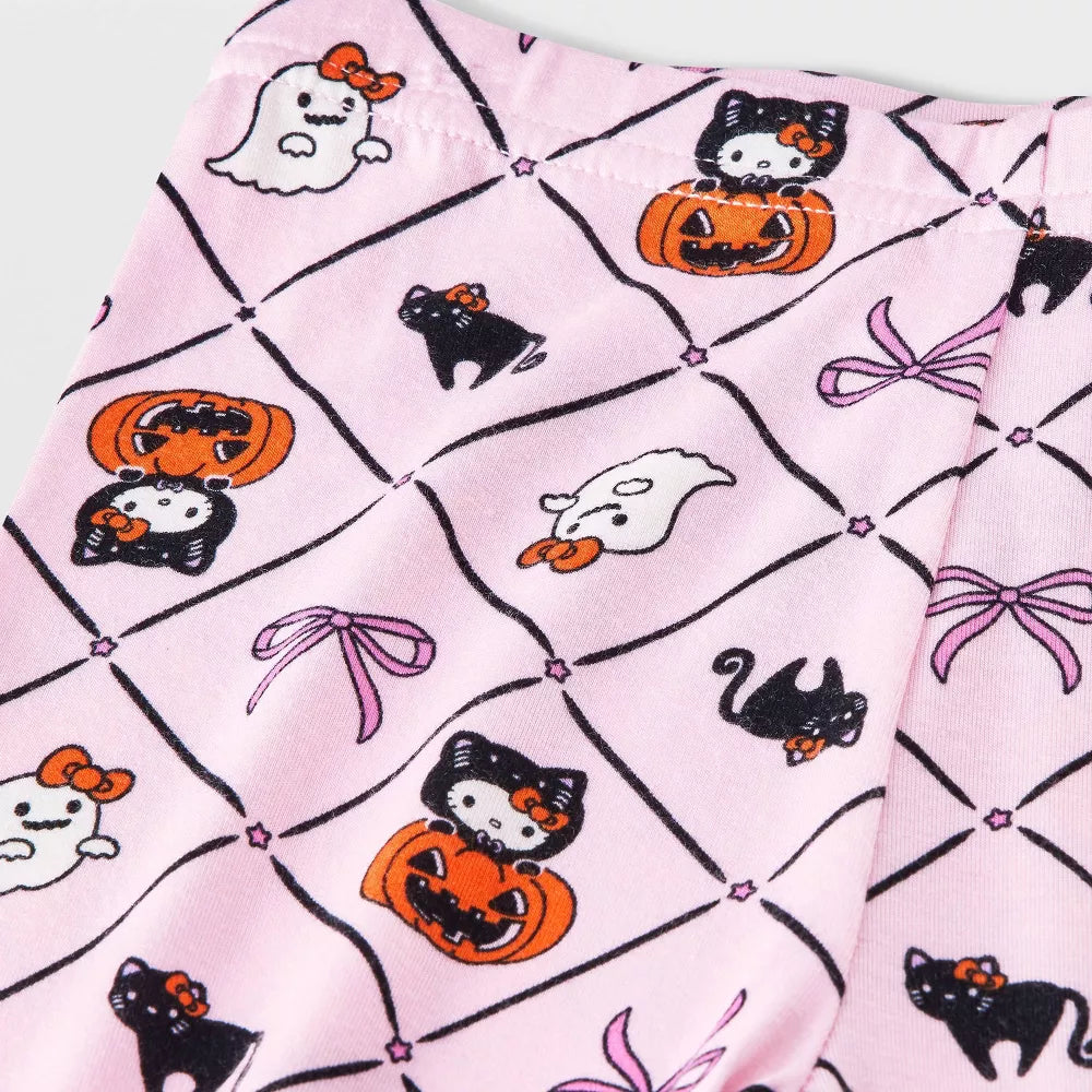 Baby Girls' Halloween 2pc Hello Kitty Viscose Snug Fit Pajama Set
