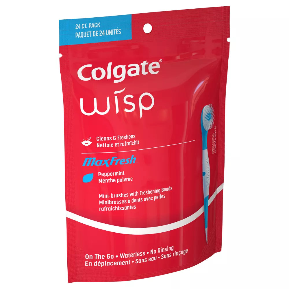 Max Fresh Wisp Disposable Travel Toothbrushes
