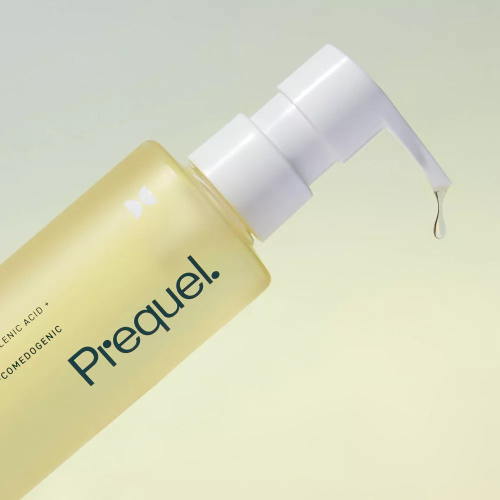 botella de Prequel oil cleanser skincare rutina