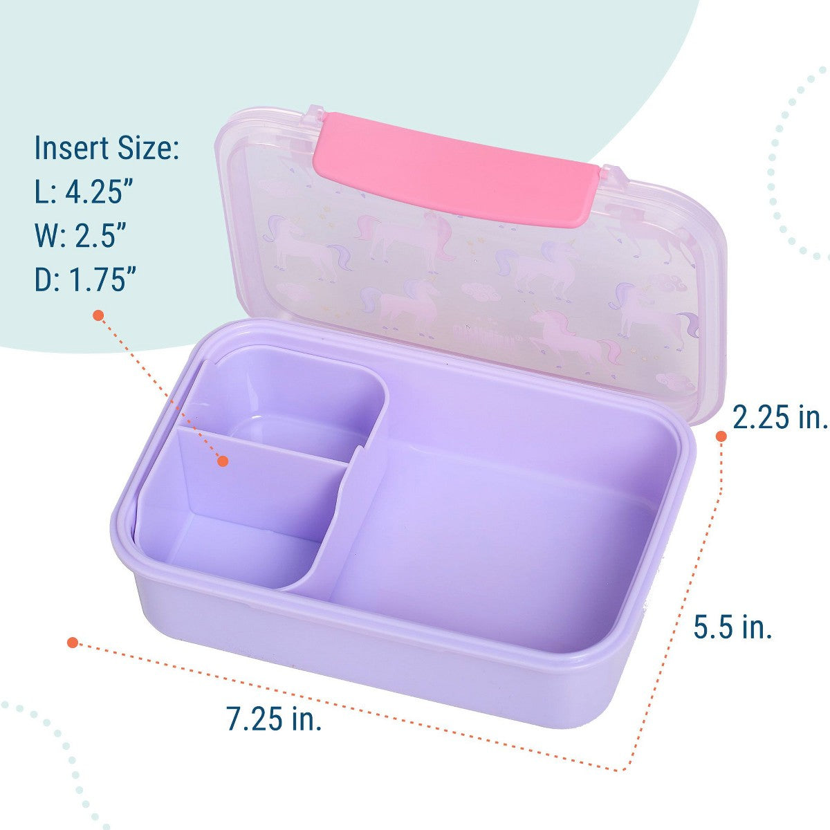 Lonchera bento Wildkin Unicorn con compartimentos #color_WIK Unicorn