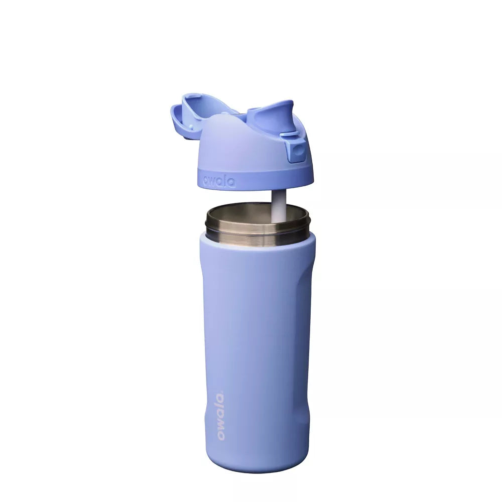 Botella infantil Owala 16 oz con popote integrado y asa segura #color_OWA Out of the Blue