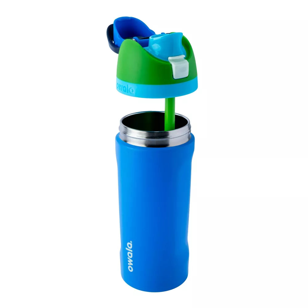 Botella Owala para niños de acero inoxidable #color_OWA Blue Machine