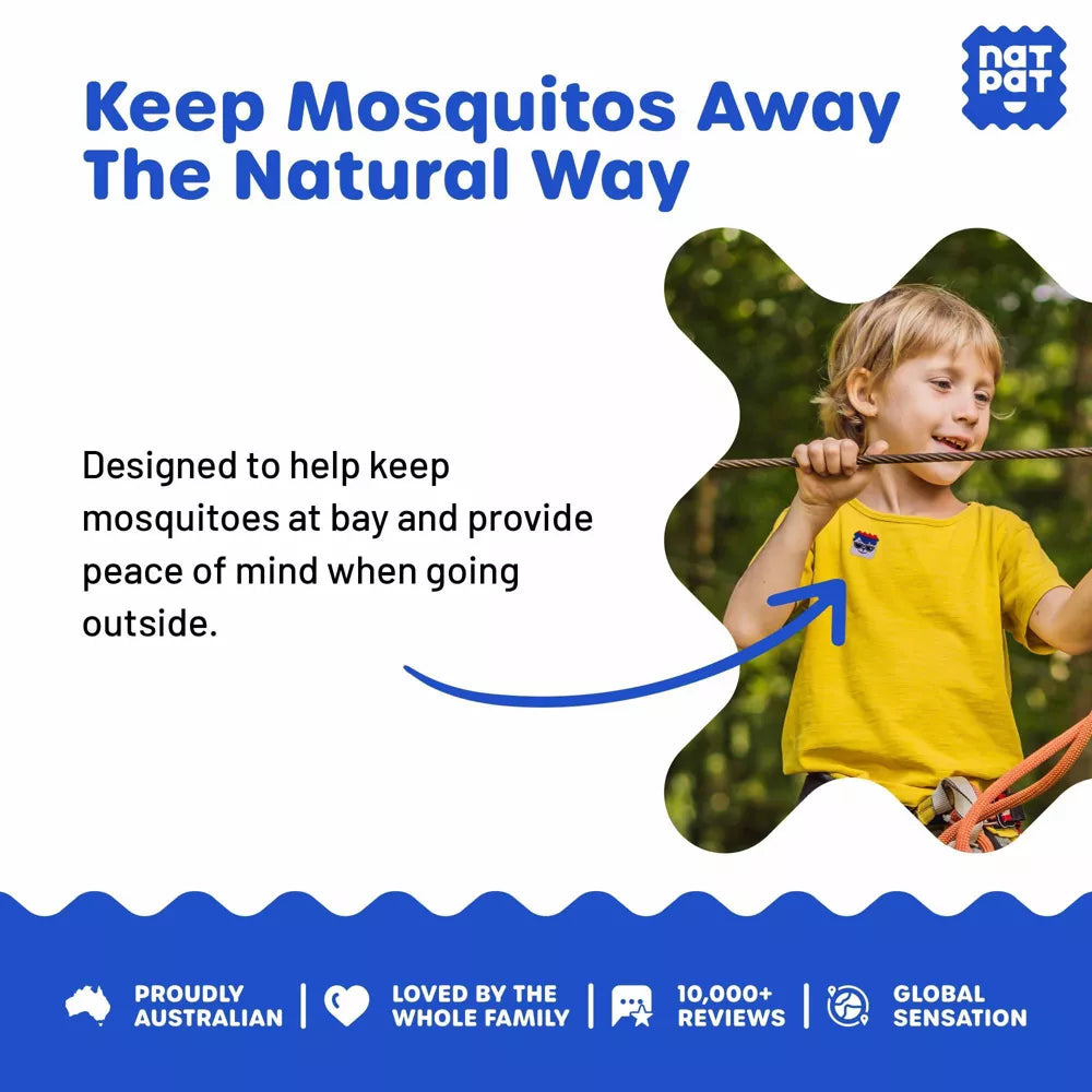 BuzzPatch" DEET‑Free Kids Mosquito Repellent Stickers: Citronella Scented