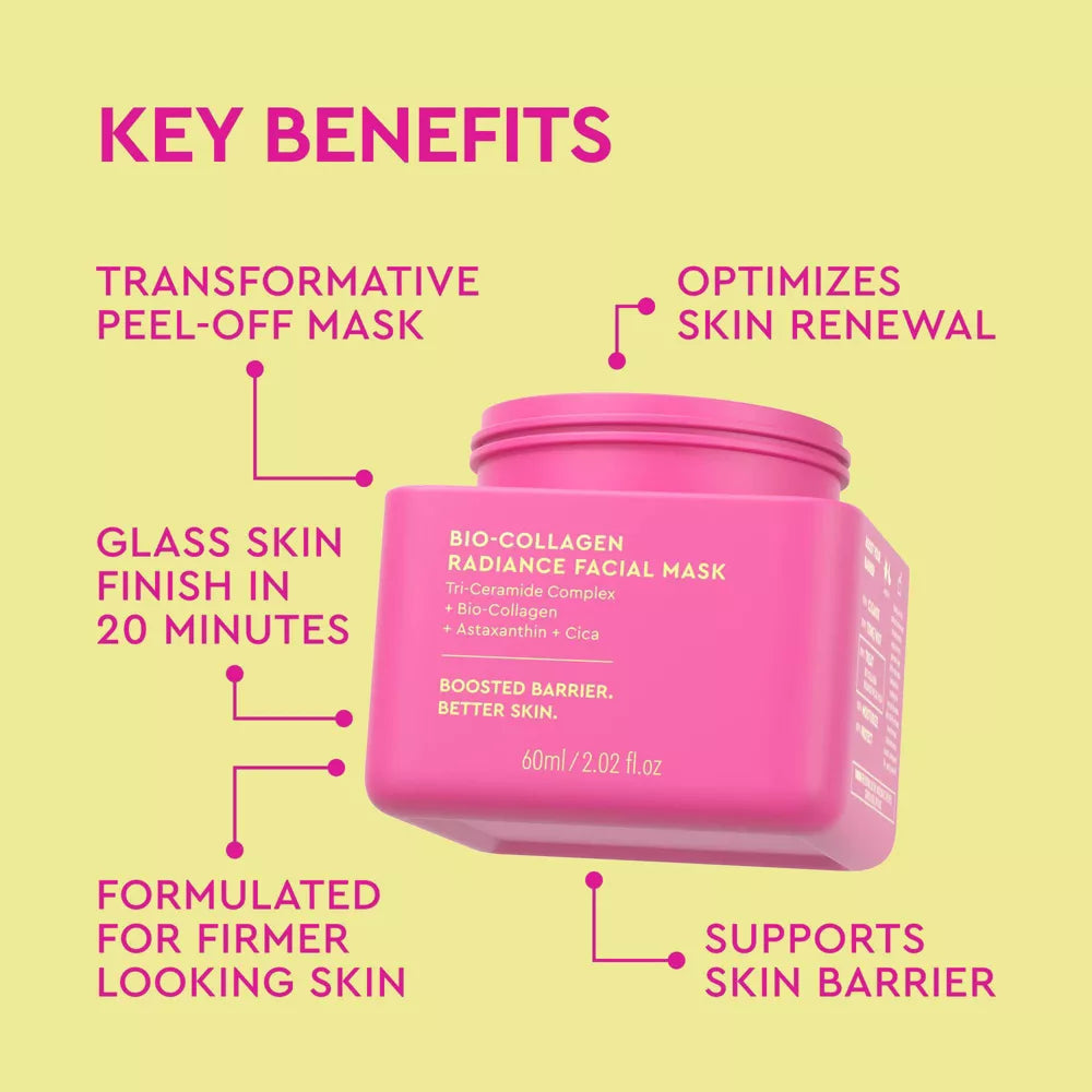 BYOMA Bio-Collagen Radiance Facial Mask para piel luminosa