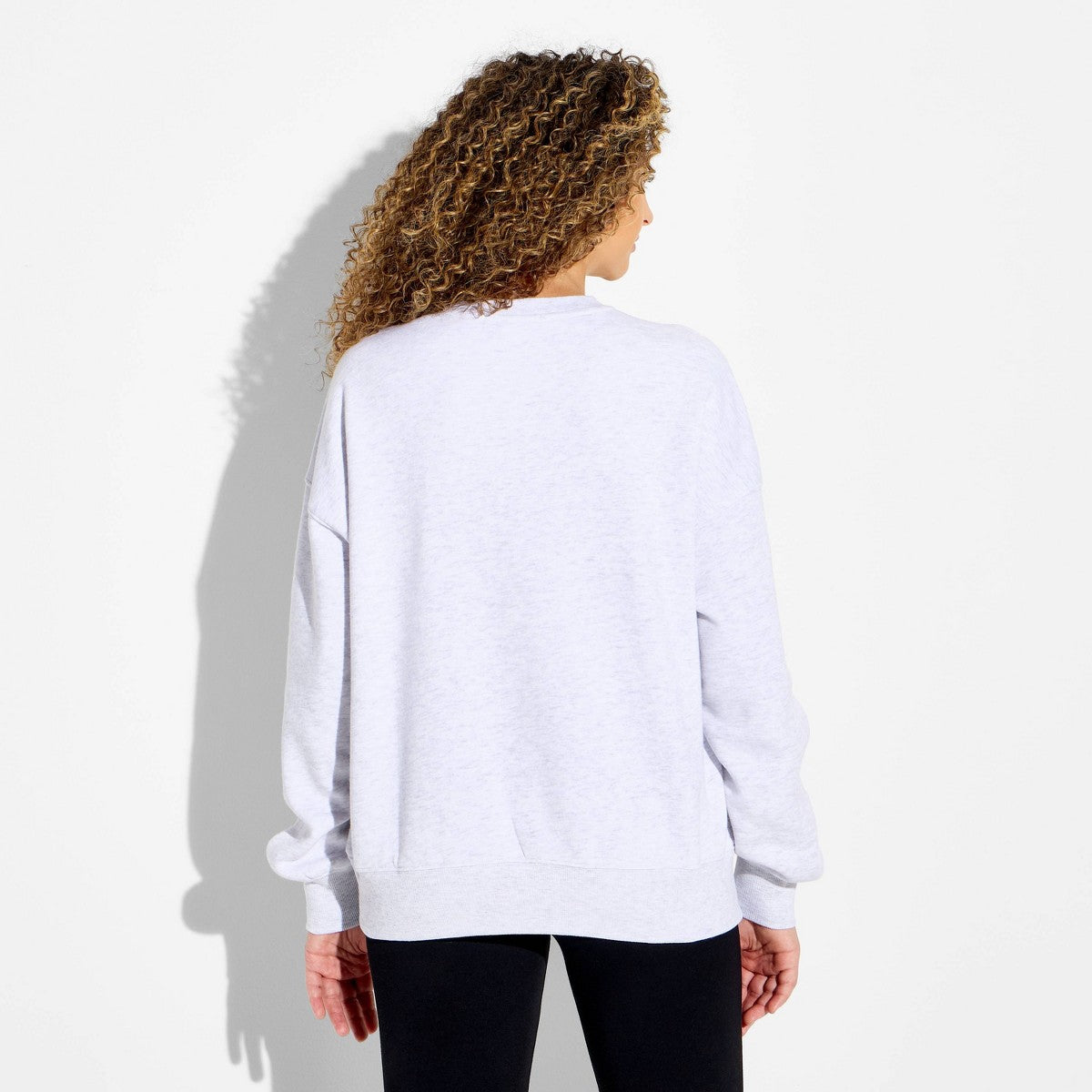 Sudadera Vinyl Threads Spooky Fleece gris vista posterior