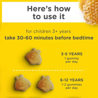 Zarbee’s Kids Gomitas de Melatonina 1 mg para Niños 50