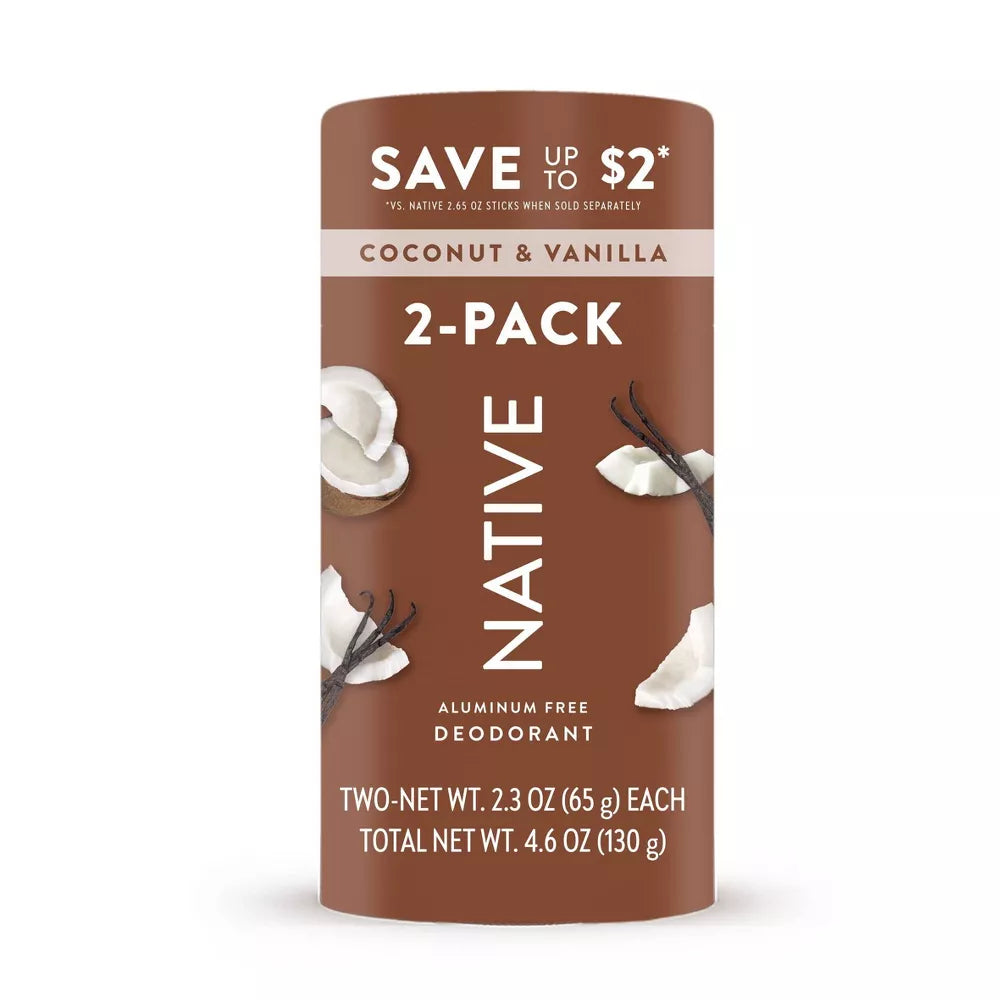 Twin Pack Deodorant - Coconut & Vanilla