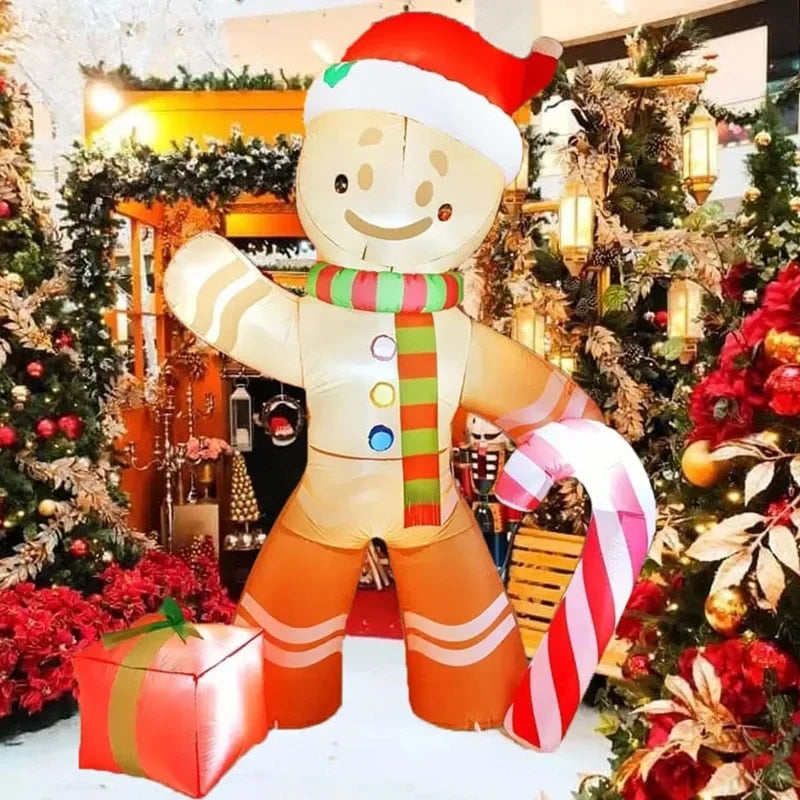 Hombre de Gengibre Inflable Navideño 2.4 metros
