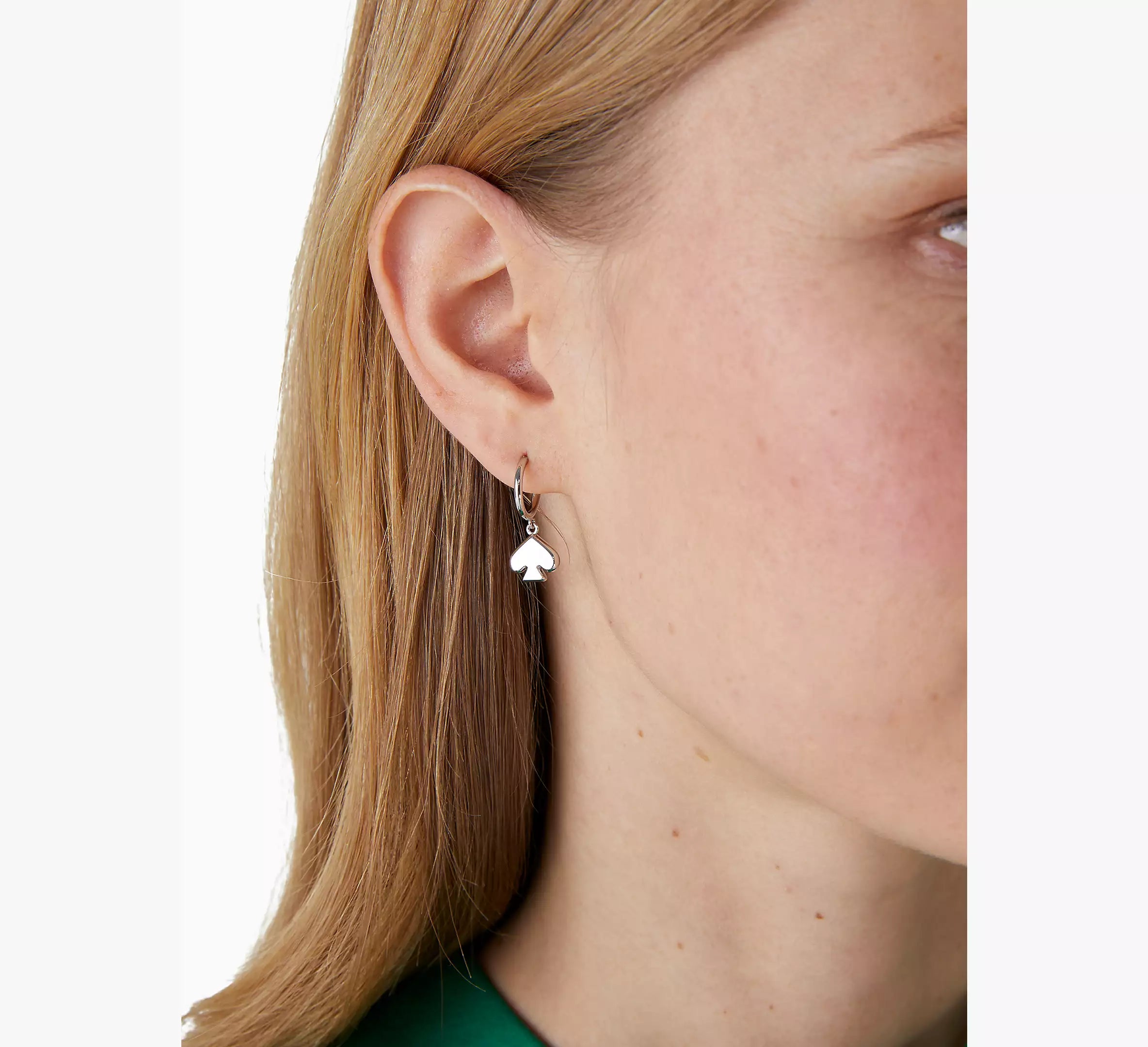 Everyday Spade Metal Huggies