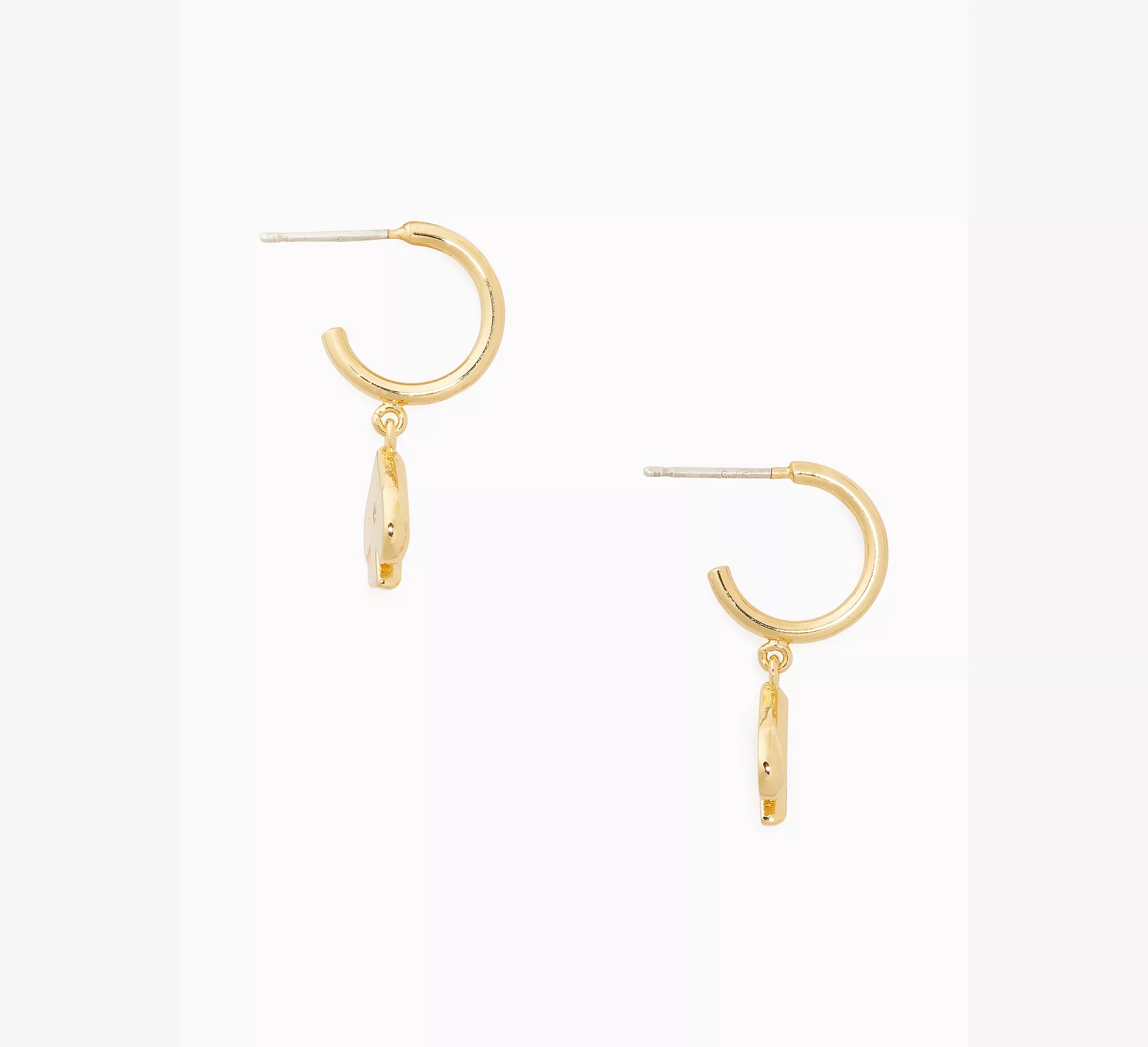 Everyday Spade Metal Huggies