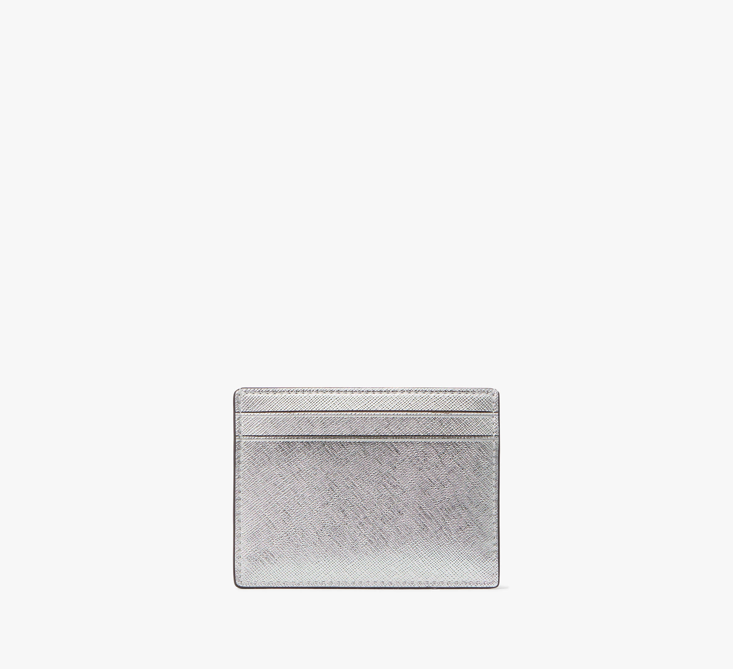 Kenzie Boxed Metallic Small Cardholder - Lunar Light