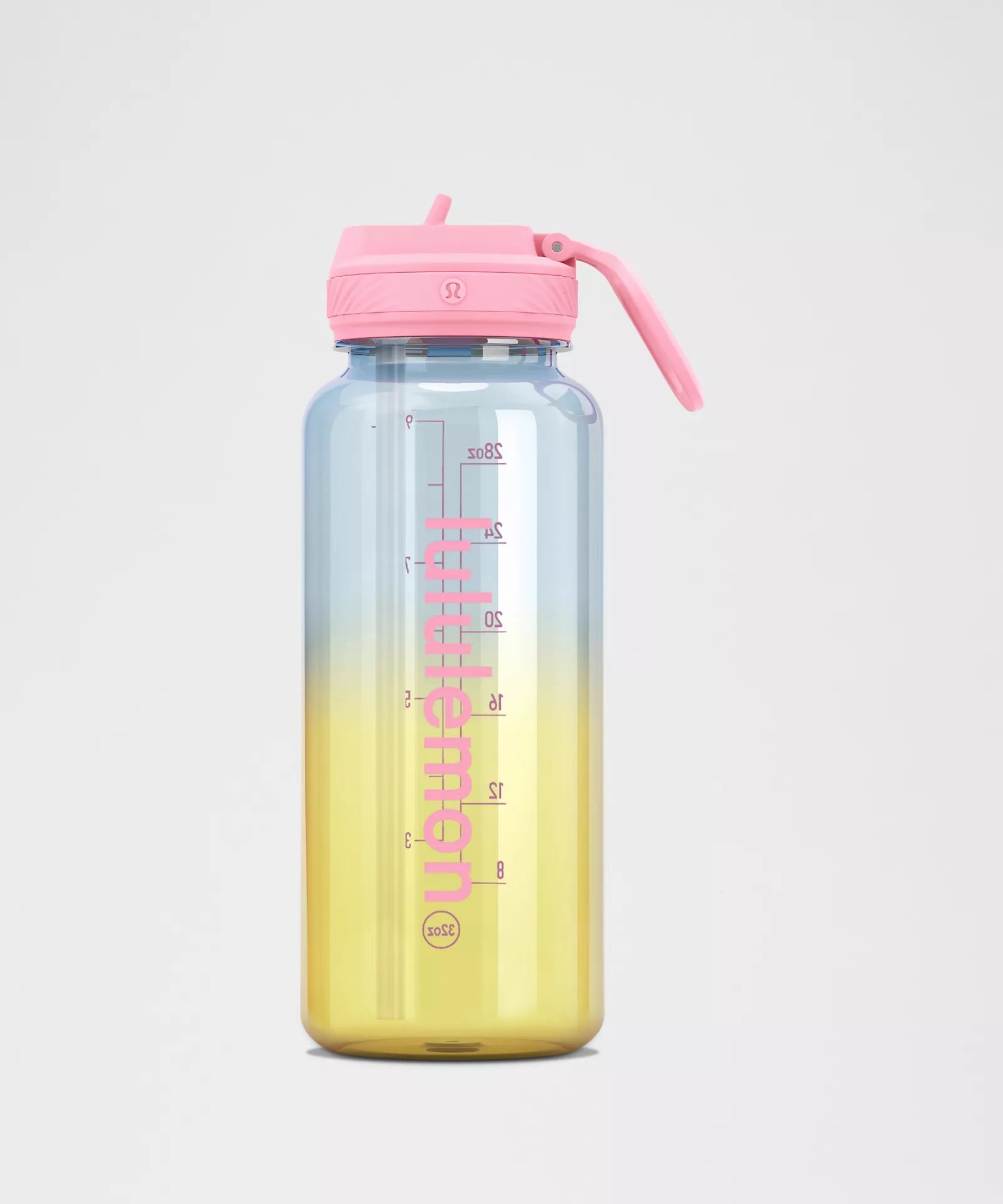 Back to Life Clear Bottle 32oz Straw Lid