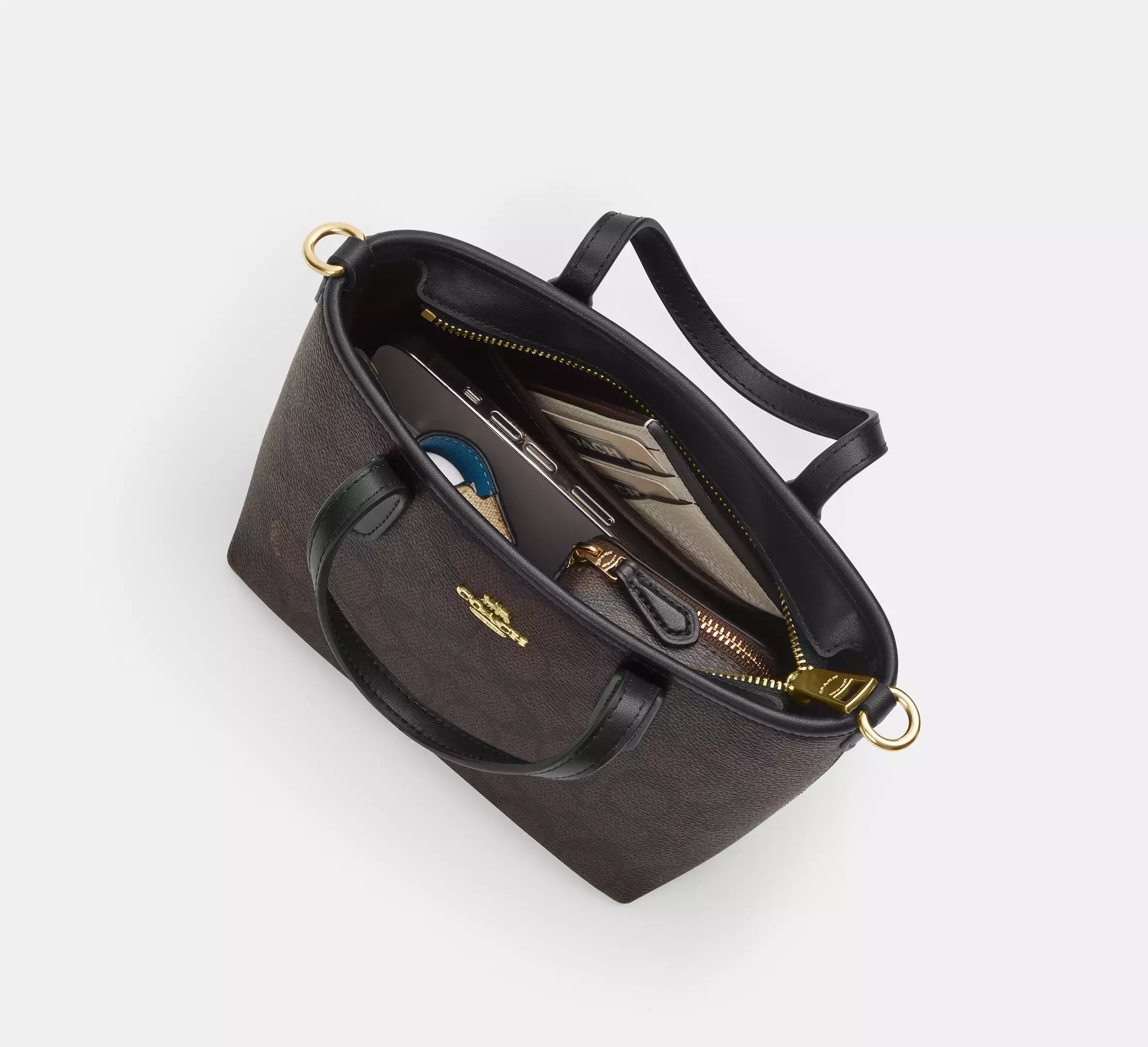 City Mini Tote Bag In Sketch Signature Canvas