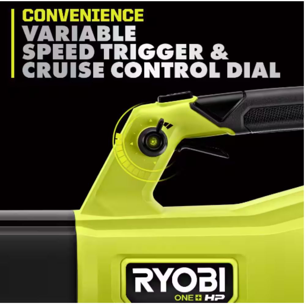 ONE+ HP 18V Brushless Whisper Series 130 MPH 450 CFM Cordless Battery Leaf Blower
