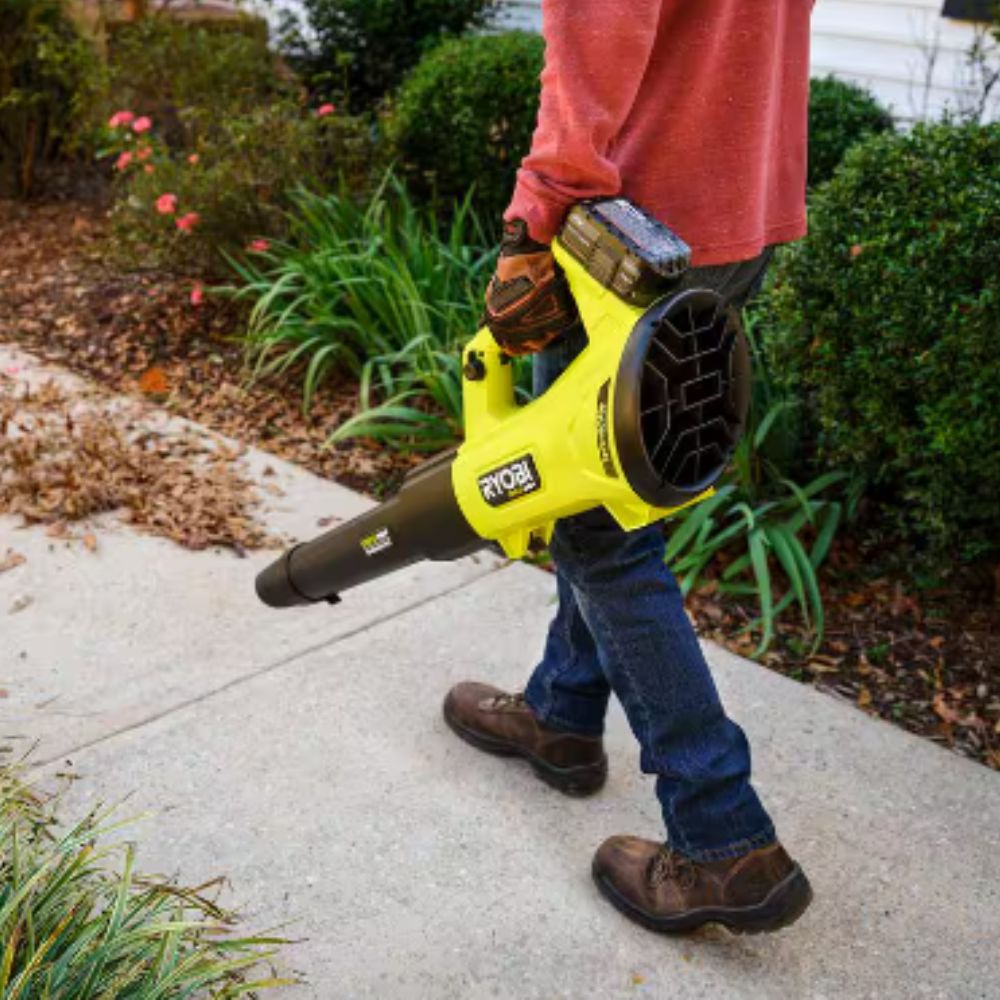 ONE+ HP 18V Brushless Whisper Series 130 MPH 450 CFM Cordless Battery Leaf Blower