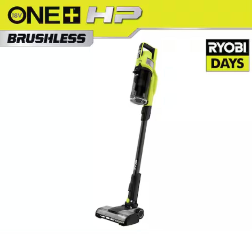 Ryobi - ONE+ HP 18V Cordless Pet Stick Vacuum Cleaner (Tool Only) | Aspiradora inalámbrica potente para pelos de mascota y polvo doméstico