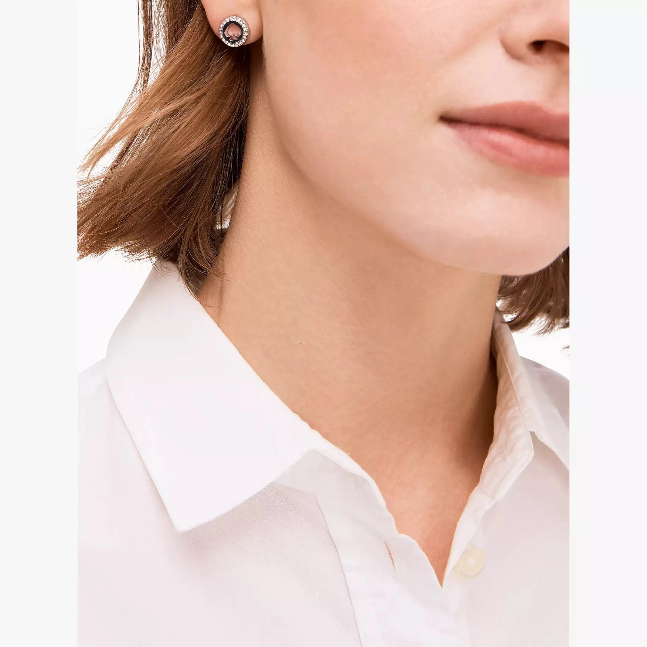 Spot The Spade Pave Halo Spade Studs