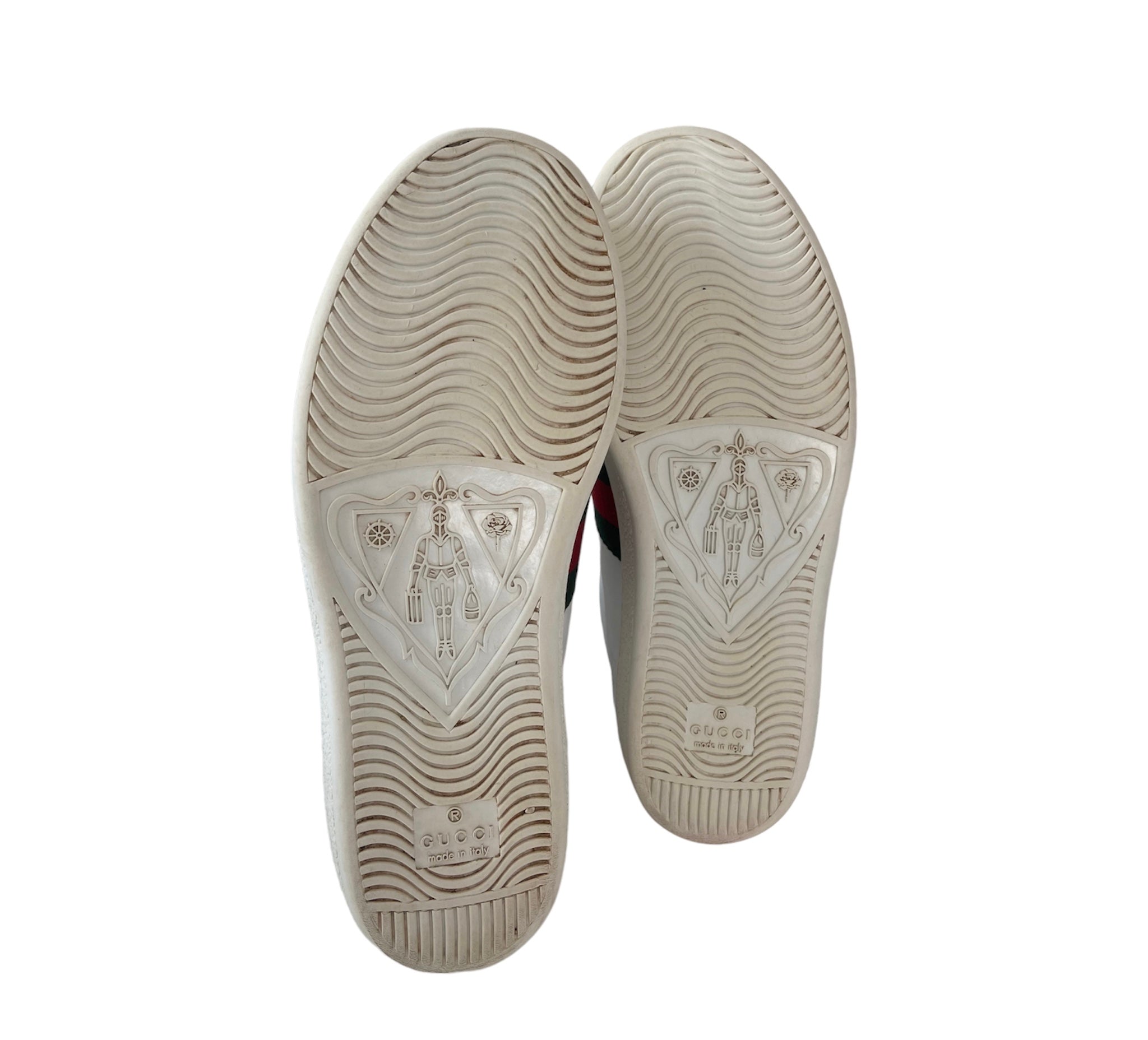 Zapatillas Ace Gucci de piel con parche de flecha