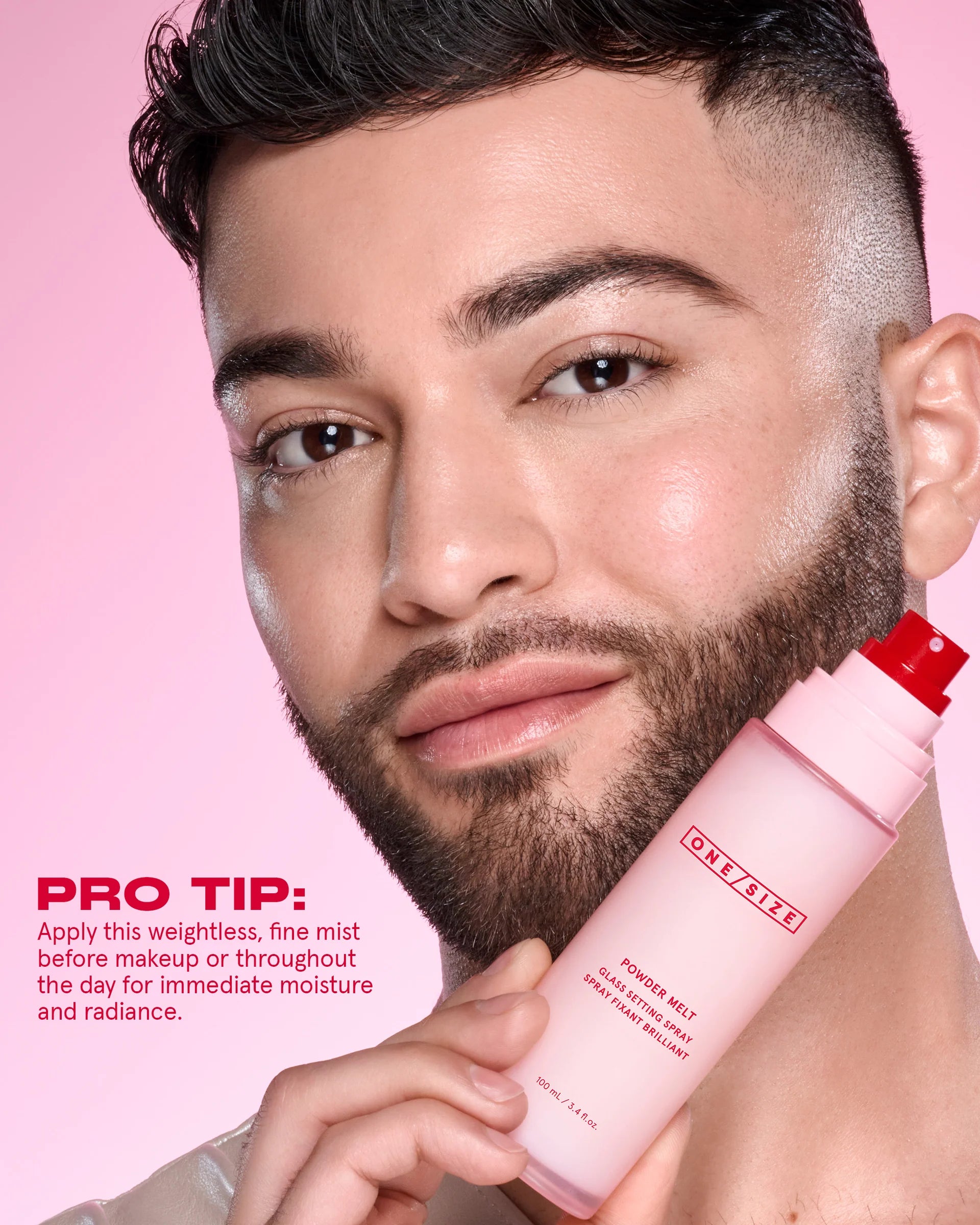 Powder Melt Flass Setting Spray