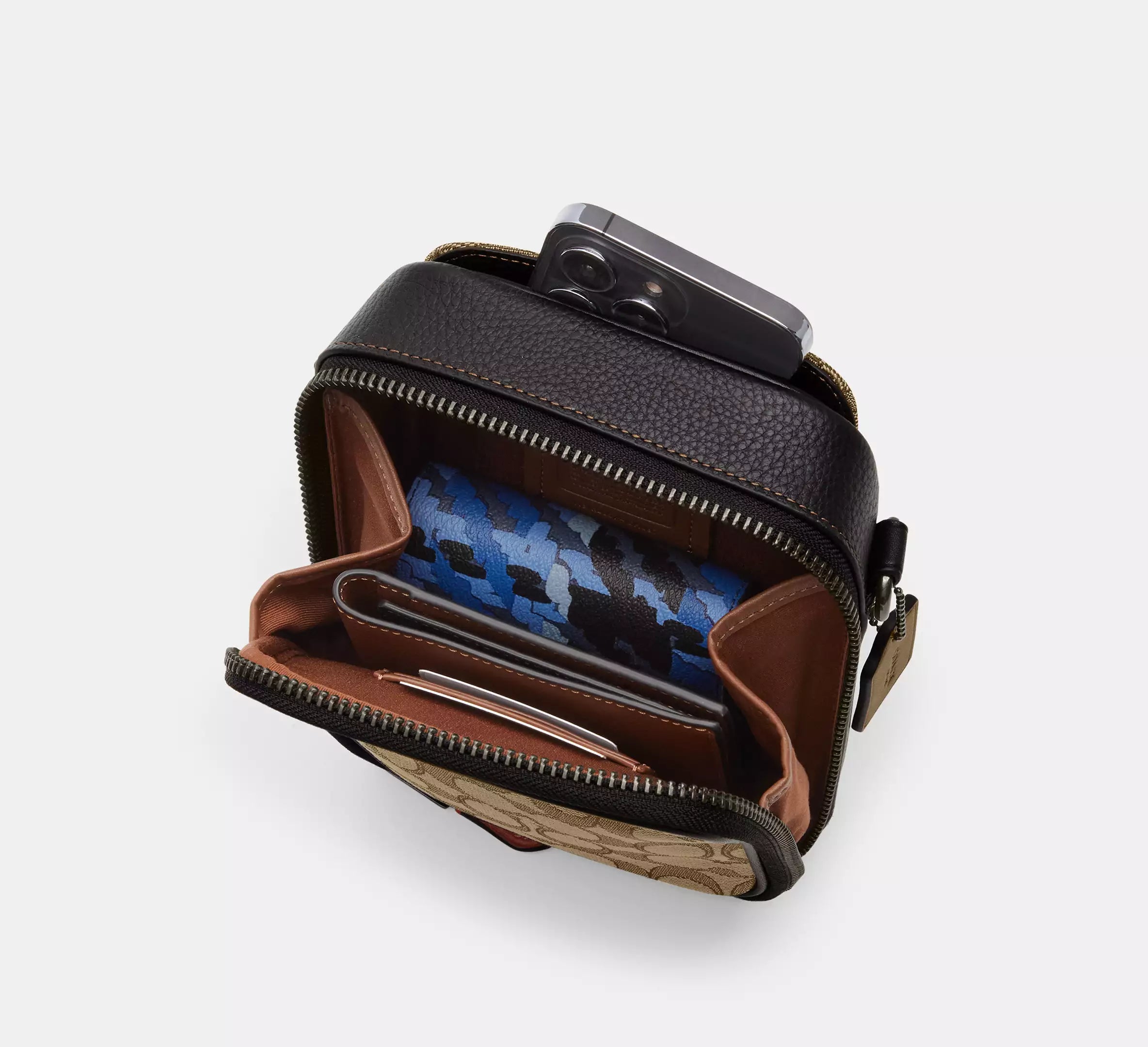 Stanton Crossbody Bag In Signature Jacquard