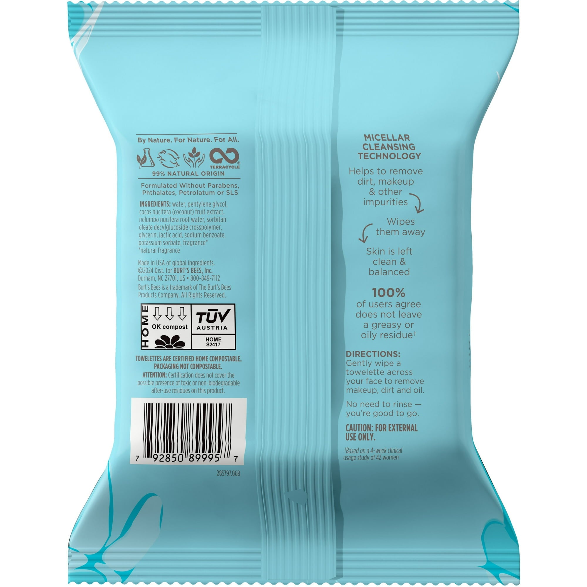 Micellar Coconut and Lotus Facial Towelettes