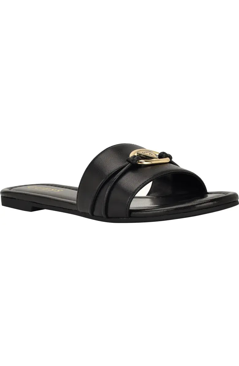 Flynzy Faux Leather Slide Sandal